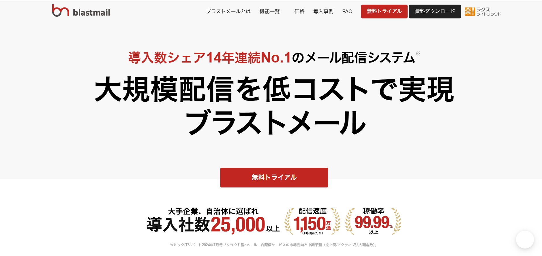 ブラストメール（株式会社ラクスライトクラウド）